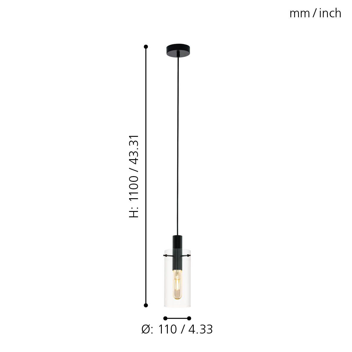 EG/97366 | EGLO MONTEFINO PENDANT LIGHT