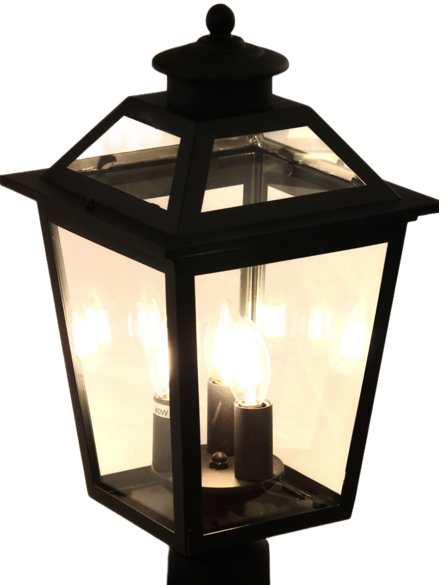 LX/113190 | LUMAX WALL TOP LIGHT - MATT BLACK