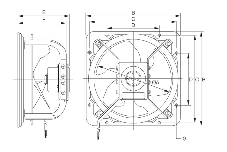 K/25GSE | KDK INDUSTRIAL EXHAUST FAN - 677CFM