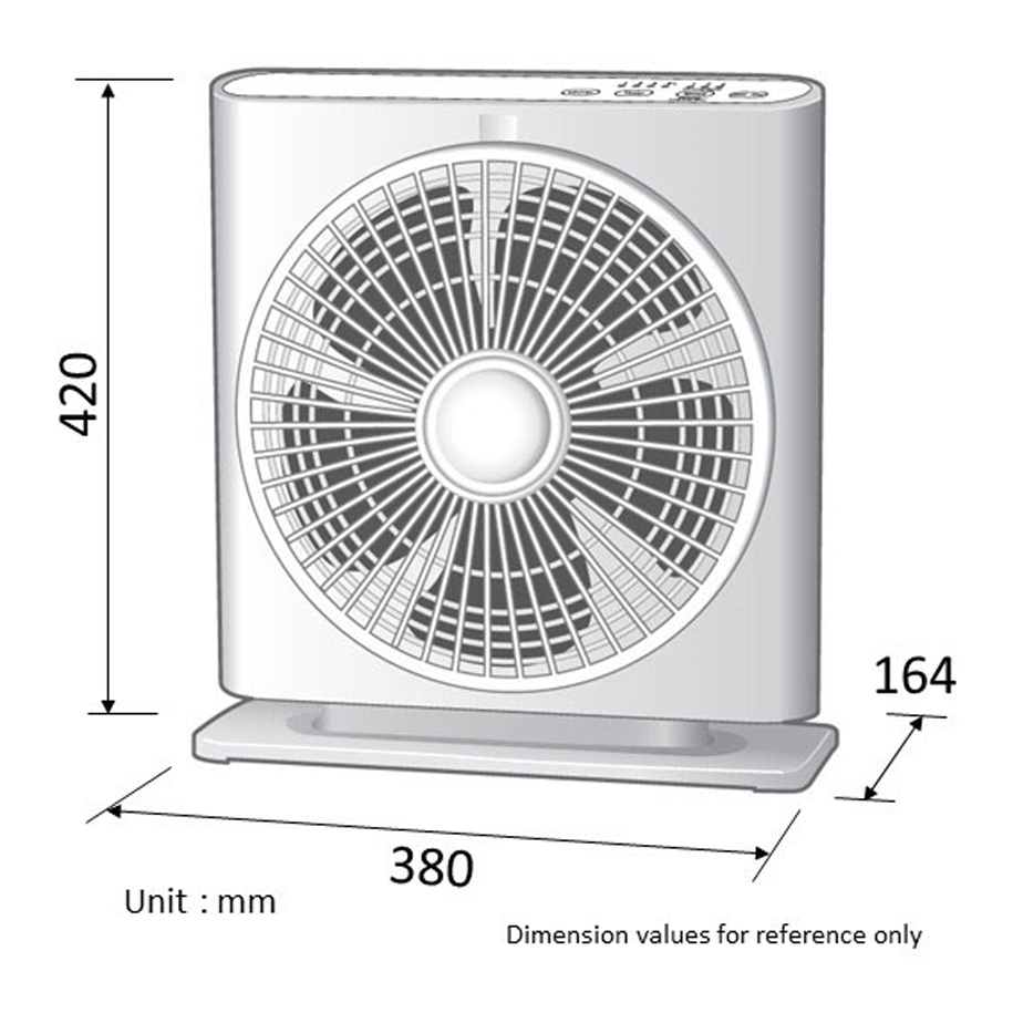 K/SD30X/L | KDK 12" BOX FAN WITH REMOTE - LAVENDER